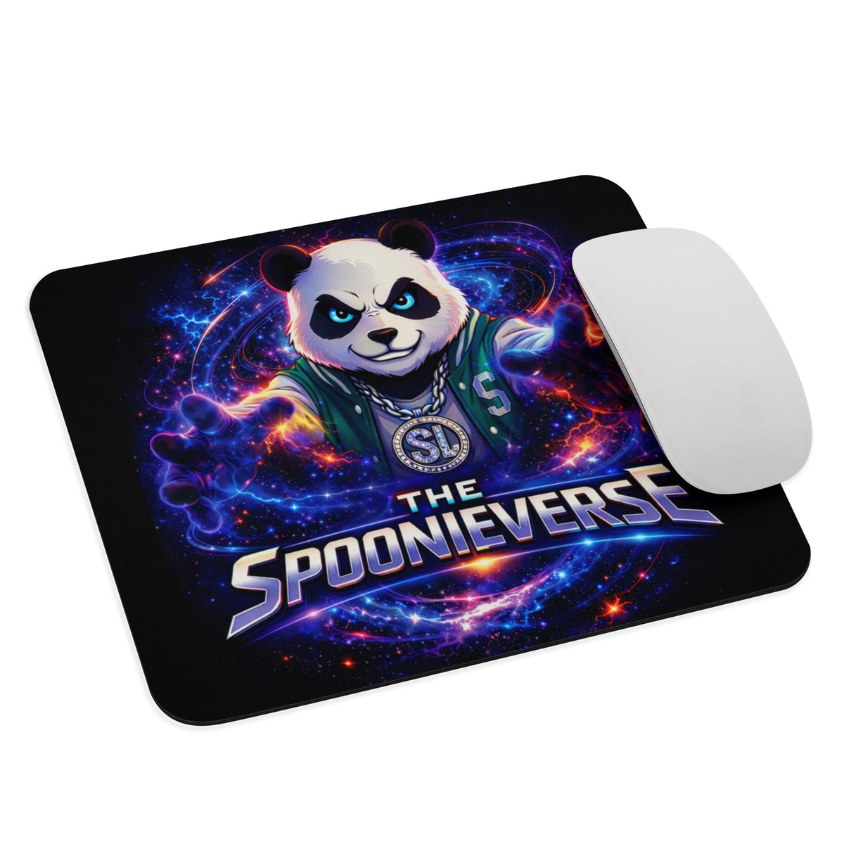 Spoonieverse logo gaming mouse pad