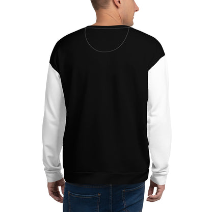 Back view of Spoonieverse unisex graphic sweatshirt