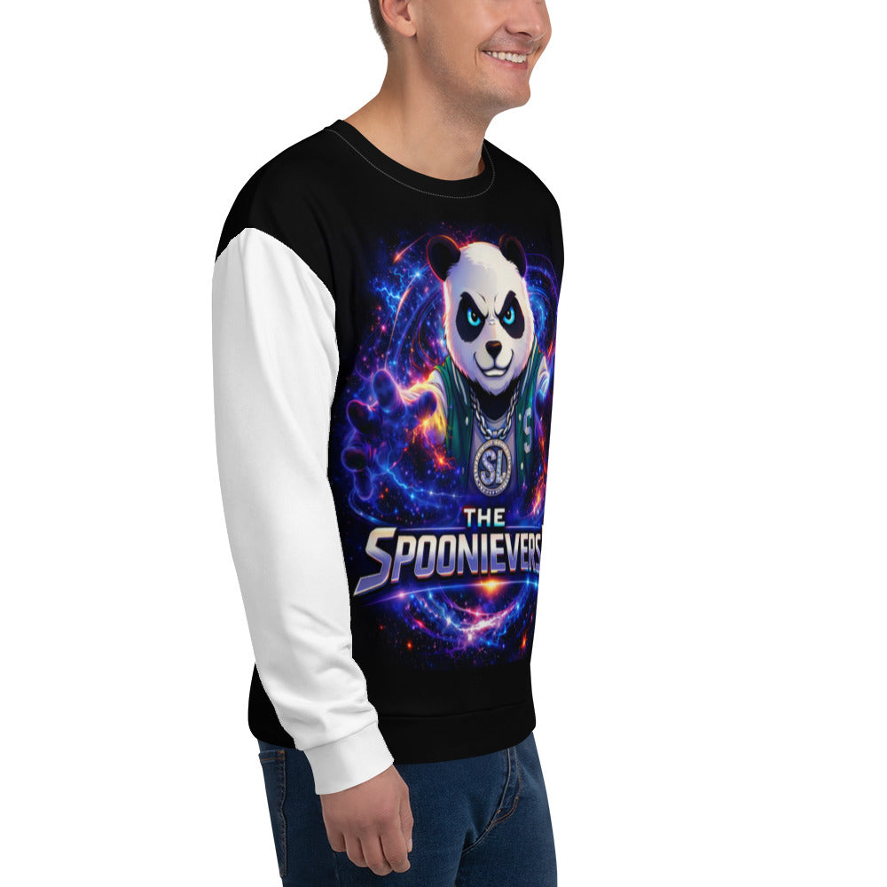 Spoonieverse unisex sweatshirt styled as casual streetwear