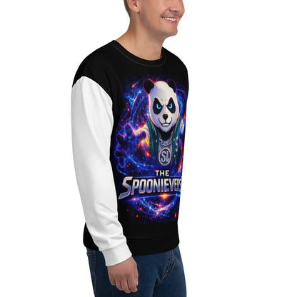 Spoonieverse unisex sweatshirt styled as casual streetwear