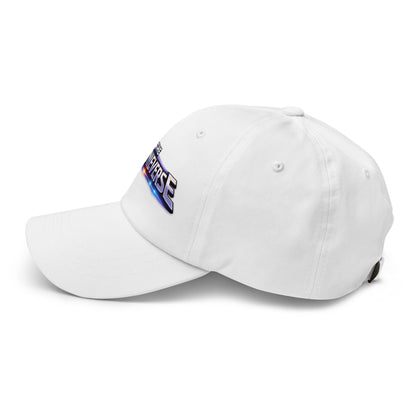 Side view of Spoonieverse logo dad hat