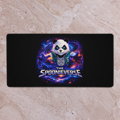 Spoonieverse logo desk 16x32 mat by STF1 Graphix