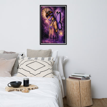 Bound original STF1 artwork shown as large framed bedroom wall art – [24x36] 