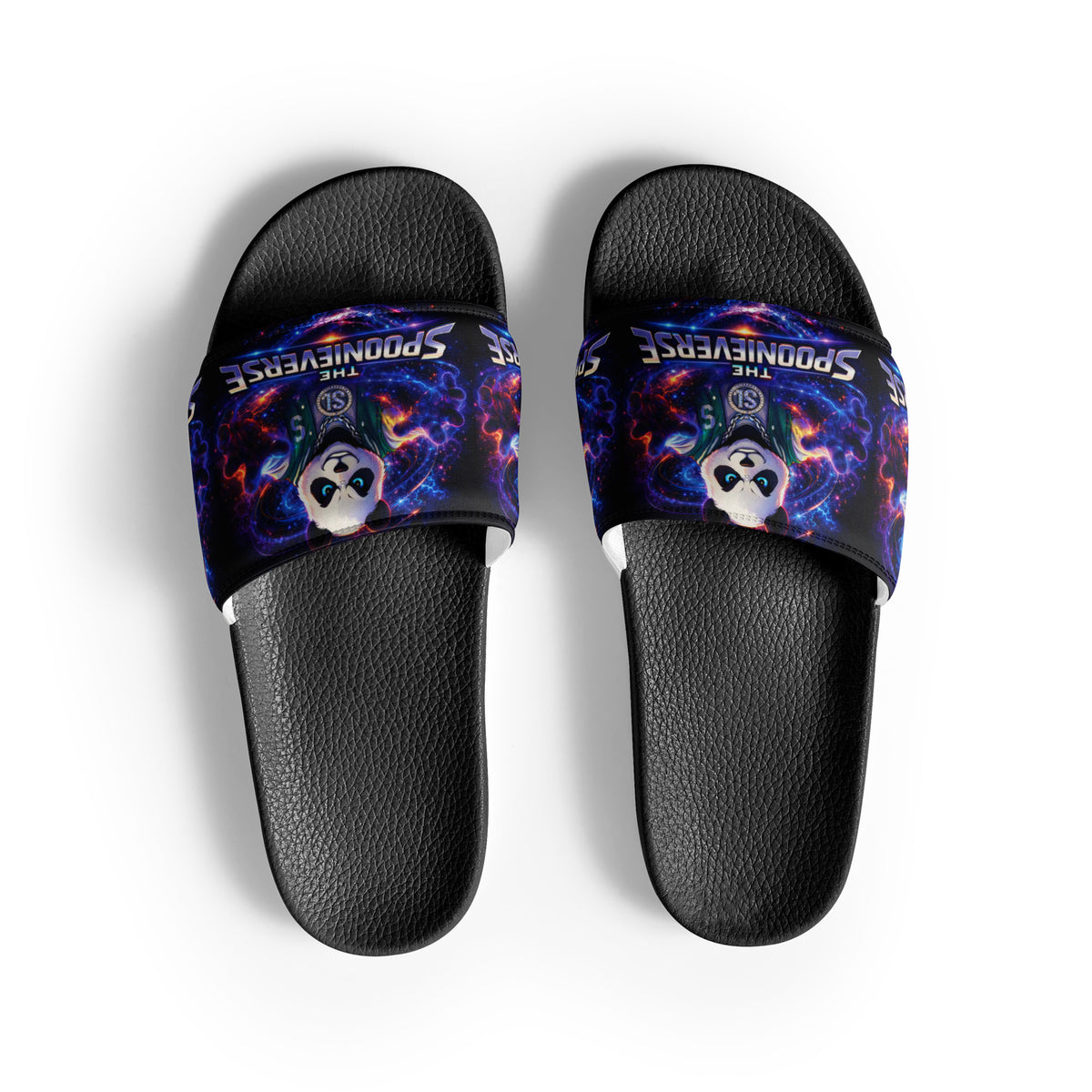Spoonieverse logo men's slides by STF1 Graphix