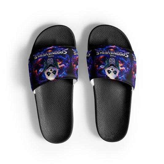 Spoonieverse logo men's slides by STF1 Graphix
