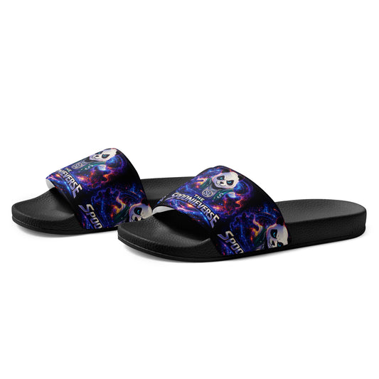 Left Side view of Spoonieverse men's slide sandals