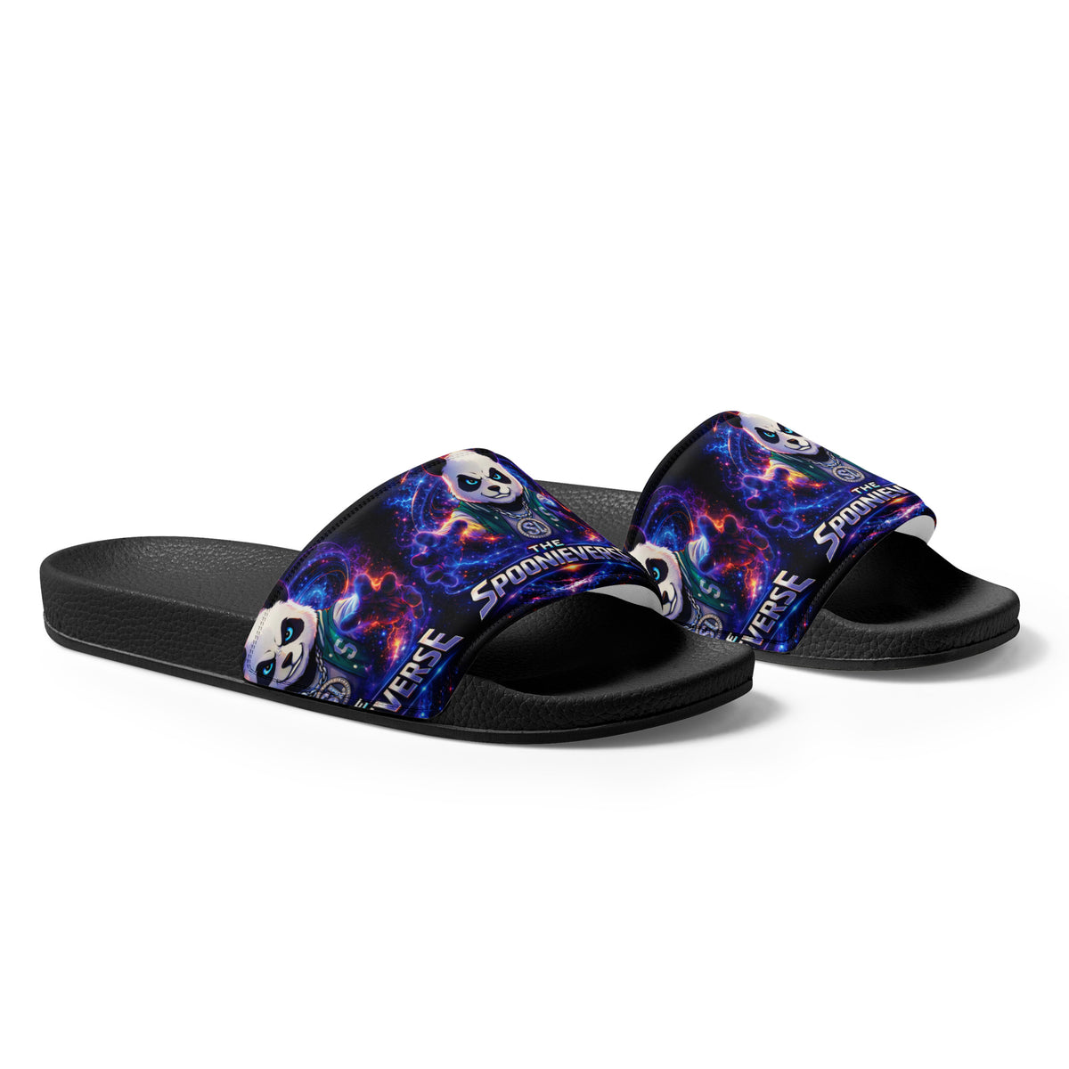 Right Side view of Spoonieverse men's slide sandals
