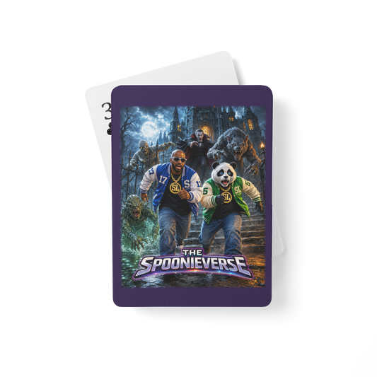 Spoonieverse Moonlit Escape poker playing cards