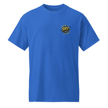 Royal Blue STF1 Graphix DryBlend T-shirt round logo front chest