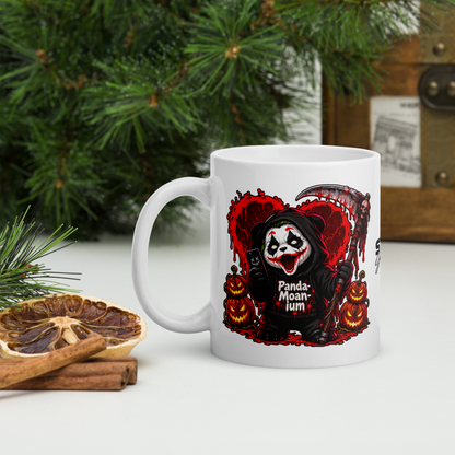 Panda-Moan-ium Halloween White Glossy Mug