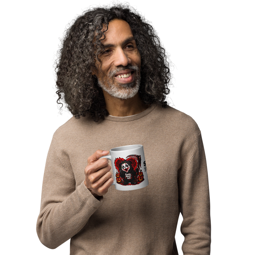 Panda-Moan-ium Halloween White Glossy Mug