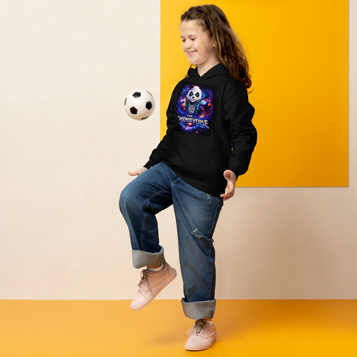 Spoonieverse logo youth hoodie for everyday casual wear